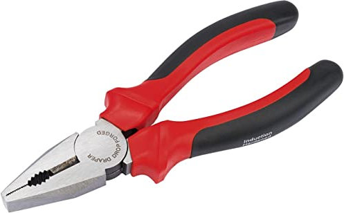 Draper Redline® 3 Piece 160mm Combination Pliers | Soft Grip Hand Tools Kit | Carbon Steel Tempered Tool | Hardened Jaws & Cutting Edges | 67925