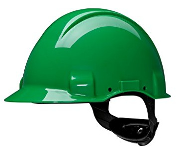 3M G31CUG G3001 Schutzhelm Grün, unbelüftet, mit Uvicator, Pinlock und Kunststoffschweißband, Grün