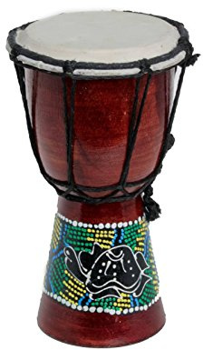 20cm Kinder Djembe Trommel Bongo Drum Deko Bunt Schildkröte