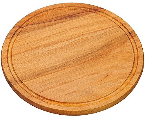 Kesper Fleischteller 30x30x1,5cm aus Buche, braun, 30 x 30 x 1.5 cm