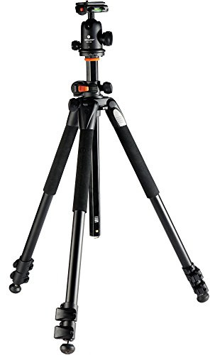 Vanguard Alta Pro 263AB 100 Aluminium-Stativ mit SBH-100 Kugelkopf für Sony, Nikon, Canon DSLR-Kameras, Schwarz