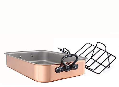 Mauviel CIH M'Heritage 250 Roaster Copper Stainless Steel 40 x 30 x 8 cm