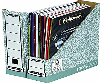 Fellowes 01860 Bankers Box, System Stehsammler, 10 Stück, grau