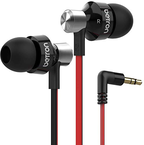 Betron DC950 In-Ear Headphones, Wired Earphones, Black | Deep Bass, 3.5mm Jack, 11.5mm Driver, Ergonomic Design, Passive Noise Isolation