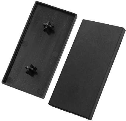 Sourcingmap 2 Pcs Black Extrusion End Cap for 80mm x 40mm T-Slot Aluminum Profile