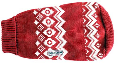 Wolters Norweger Pullover 35cm rot/weiss