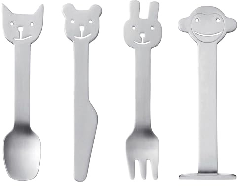 Gense Animal Friends Kinderbesteck 4 Teilen Matter Stahl