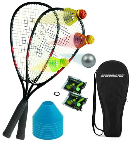 Speedminton ® Set S70 för nybörjare, röd/svart