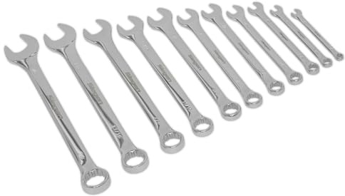 Siegen S0857 11pc Combination Spanner Set - Imperial