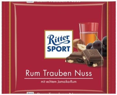 Ritter Sport 5x100g, Rum Traube Nuss