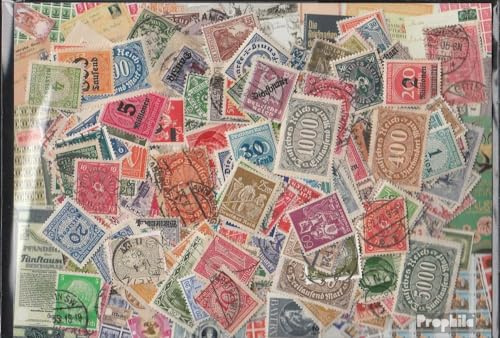Prophila Collection Deutsches Reich 400 Verschiedene Marken aus den Jahren 1872 bis 1932 mit Nebengebieten (Briefmarken für Sammler)