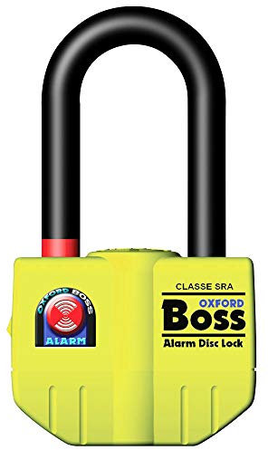 Oxford Boss Alarm disc lock- 14mm Yellow