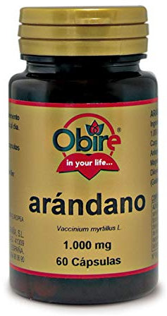 Obire | Arándano 1000 mg | 60 Cápsulas | Con Vitamina C | Fórmula para el Bienestar Diario