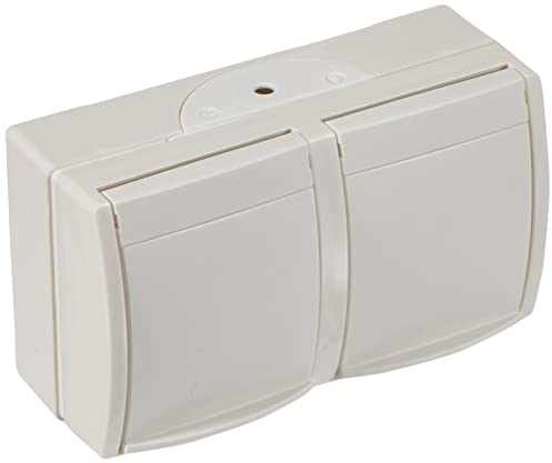 Busch-Jaeger 20/2 EBW-54 SCHUKO® Steckdose mit erh. Berührungsschutz (Thermoplast) Alpinweiß ocean® (IP 44) 2CKA002084A0723