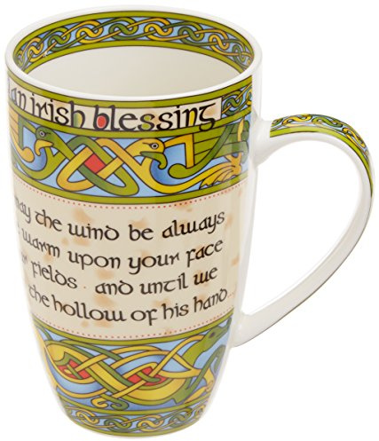 Irish Weave Ceramic Mug Collection With Irish Blessing Print