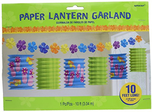 1 Party Girlande L: 3 m mit 6 Laternen Blumen-Girlande SOMMER SONNE Party