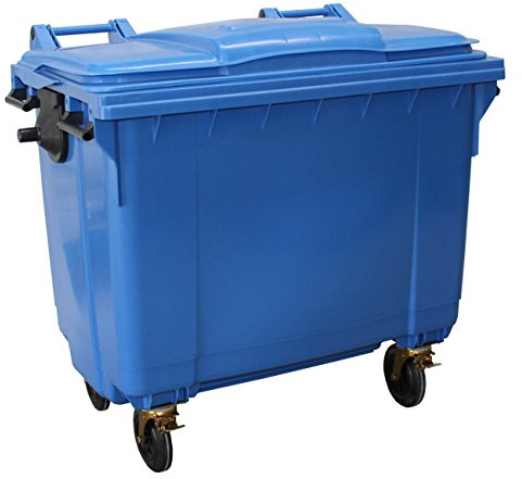 Yellowshield 660 Litre Wheelie Bin - BLUE (4 Wheeled Bin)