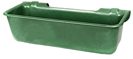 Kunststoff-Langtrog, 32 Liter, grün zum Einhängen - 333180