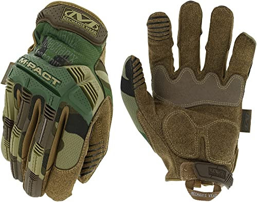 Mechanix Wear M-Pact® Woodland Camo Taktische Stoßfeste Arbeitshandschuhe Handschuhe (Medium, Camouflage)