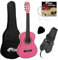 TIGER CLG4-PK Chitarra classica con accessori per principianti, misura 3/4 - colore rosa