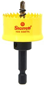 Starrett HSS Bi-Metal Hole Saw - CSC32 Cordless Smooth Cutting Hole Saw - For Wood Plastics Steel Various Materials - 32mm