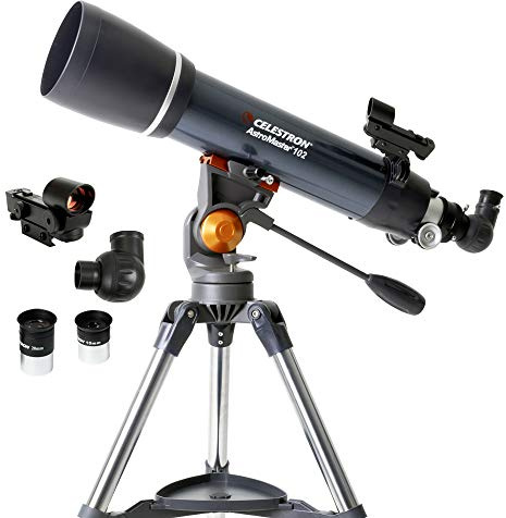Celestron 22065 AstroMaster 102AZ Refractor Telescope, Dark Blue
