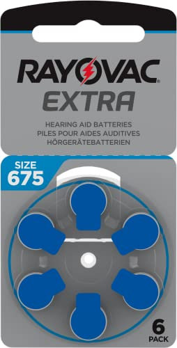 Mercury Free hearing aid battery 675 Rayovac – 10 Pads