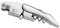 Cilio 0000205060 Kellner-Korkenzieher Classic, Andere, silber, 12 x 2,8 x 1,6 cm