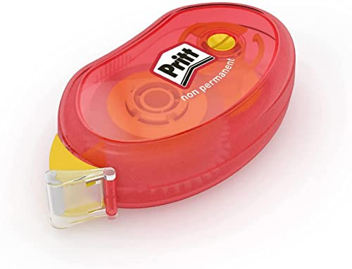 Pritt Colla Roller, Colla per Bambini Sicura e Affidabile, Colla Pritt per Lavoretti e Fai da te, per Incollaggi Precisi e Facili, Pritt Colla Roller Compact Removibile 8.4mm x 10m