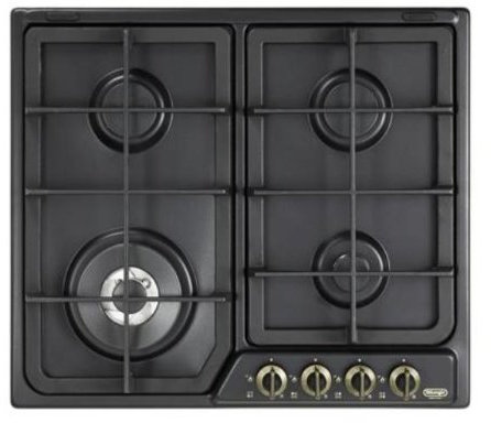 De'Longhi ANF 46 PRO Piano Cottura da Incasso 60 cm, Comandi Frontali, Antracite