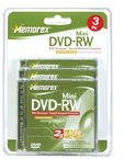 Memorex 8cm mini DVD-RW disc 5 pack