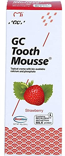 GC Tooth Mousse jordgubbskräm, 40 g tandkräm