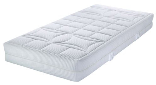 MALIE Tonnentaschen Federkern Matratze Big Star XXL, 5 Zonen 100X220 CM, Härtegrad IV