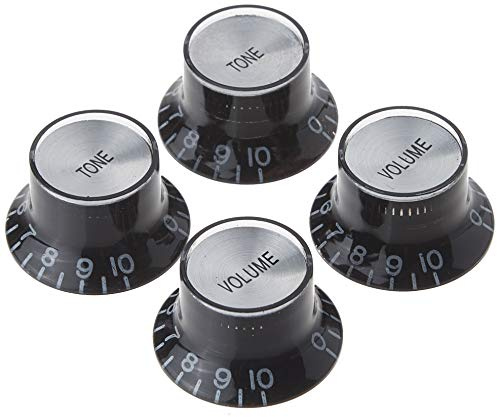 Gibson Gear PRMK-010 Top Hat Style schwarz mit Silber Metal Inlay