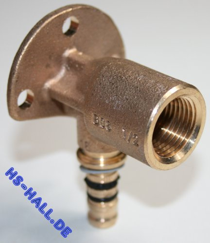 Geberit Mepla Armaturenanschluss (52mm), Rotguss 16 mm - 1/2