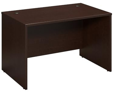 Bush Business Furniture Series C 48W x 30D Shell Desk in Mocha Cherry, Office Workstation for Professional Use, Compact Desktop Solution for Workspace