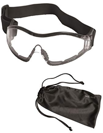 Mil-Tec Lunettes de Protection Para, Schwarz