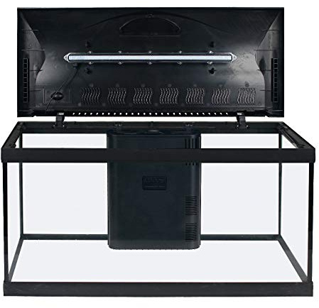 Amtra Wave Basic 80 Led - Acuario Completo De 95 Litros, Iluminación De 8 Watios, Filtro Interno Y Calentador, 80X32X45 Cm