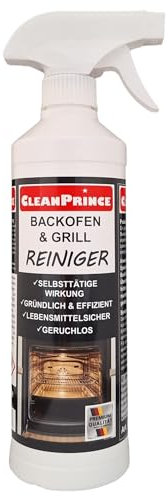 Cleanprince Backofen- e Detergenti per Grill 500 ML Grasso Olio Vivaci Cibo Purificatore Griglia Forno 0,5 Litro Ruggine Verbrennungsrückstände Grill-Buono Barbecue Grillstand Grillstation Rimozione