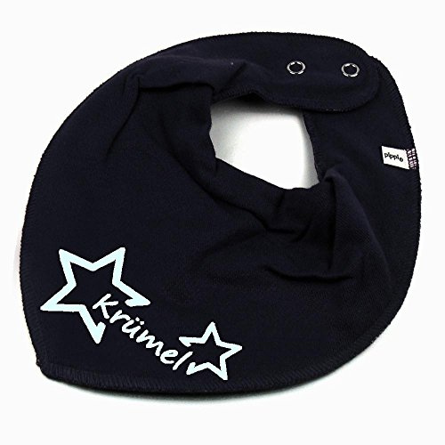 HALSTUCH mit Namen oder Text personalisiert für Baby oder Kind aus Baumwolle in Einheitsgröße Stern