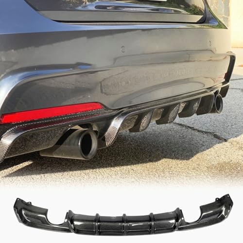 F30 Carbon Fiber Rear Diffuser Compatible with 2012-2018 BMW 3 Series F30 M Sport Bumper Cover Lower Lip Spoiler Valance Protector Body Kits Factory Outlet