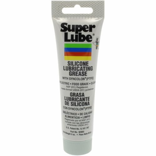 Super Lube 92003 Grasa lubricante de silicona con PTFE, tubo de 85 gramos