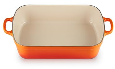Le Creuset Bandeja asadora de hierro fundido, 33 cm, 4, 6 L, Todas las fuentes de calor incluso Inducción, Volcanico, 20184330902422