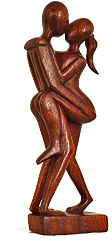 Simandra Holz Figur Skulptur Abstrakt Holzfigur Statue Afrika Asia Handarbeit Deko Akt Größe 30 cm