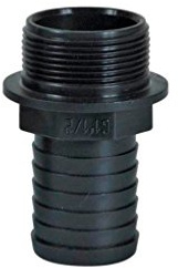 Ribimex PRRAC112X40 - Empalme ranurado, plástico, M, 1 1/2/40, negro, 9 x 6 x 6 cm