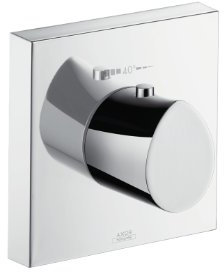 Hansgrohe 12712000 Miscelatore termostatico per doccia Axor Starck Organic a incasso Highflow 12 x 12 cm, cromato