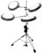Fame PD-555 TW Übungsset für Drums, Kompakt mit 4 Gummipads & Kickpad, Inklusive Ständer, Leises Authentisches Spielgefühl, 3 Jahre Garantie