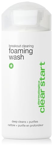 Dermalogica Clear Start Breakout Clearing Foaming Wash - Fights Breakouts, Cleans & Removes Dead Skin Cells, Dirt & Excess Oils, Purifies Skin, for Face, Back & Neck, Suits All Skin Types, 177ml