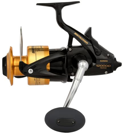 Shimano Baitrunner 12000D Salzwasser-Spinnrolle, gold, 16 Pounds/350 Yards 12000D