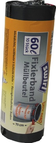 Swirl Fixierband Müllbeutel 60L 10 Stück